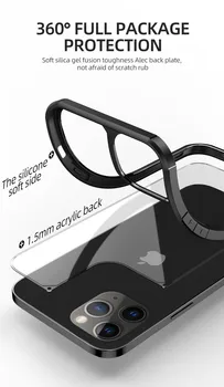 Prabangūs Aiški Atveju iPhone 12 11 Pro Max 12 Mini atsparus smūgiams oro Pagalvė Telefoną 