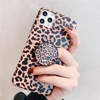 Prabangūs leopardo Lankstymo Stovo Laikiklį mobiliajam telefonui 