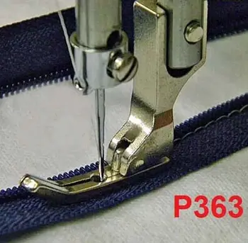 Pramoninės siuvimo mašina, siuvimo mašina, pėdelės flatcar 0.3 presser užtrauktuką pėdų dantų krapštuką plonas plieno pėdelės P363