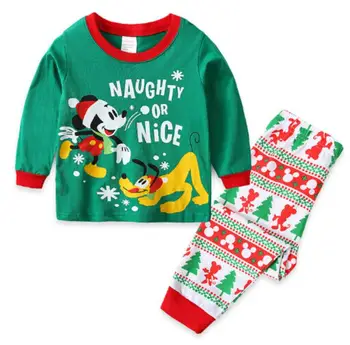 Prekės Vaikams, Pižamos Berniukams, Žiemos Kalėdų Sleepwear Drabužiai Vaikams Kalėdų Senelis Pižama Nustatyti Vaikiškų Drabužių Rinkinys Baby Girl Pijamas