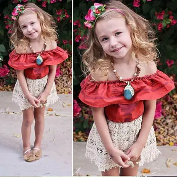 Princesė Kūdikiams, Kūdikių Didelis Sesuo, Vaikų Drabužiai Mergaitėms Moana Fancy Dress Bodysuits Kostiumas Šeimos Atitikimo Komplektus