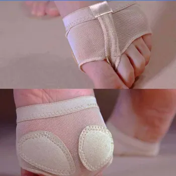 Profesionalūs Pilvo Baleto Šokių Kojų Pagalvėlę Praktikos Batus Koja Thong Apsaugos Šokių Kojinės Kojų Dirželius Petnešomis Paramos 1Pair
