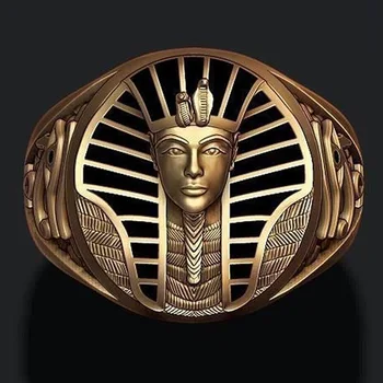 Puikūs Vyrai, Aukso Spalvos Žiedas Indijos Chieftain Žiedo Vakarų Nacionalinės Stiliaus Papuošalai Hip-hop Piratų Gyvatė, Nerūdijančio Plieno Žiedas