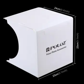 PULUZ Lankstymo Švieslentę 20cm 30cm šviesdėžės Mini Foto Studija Lauke Fotografijos Šviesos Studija Fotografavimo Palapinė Box Kit & 6 Backdrops
