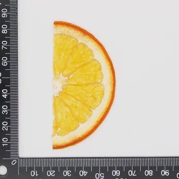 Pusė gabalas oranžinės spalvos vaisių gabalas pavyzdys rankų darbo kristalas epoksidinės iškilumo telefono dėklas vaikų mokymo 
