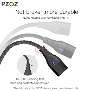 PZOZ 5A magnetinio kabelį, tipas c usb greitas įkroviklis micro usb kabelis iphone, 11 max xr redmi pastaba 9s laipsnį magnetinio įkrovimo kabelis