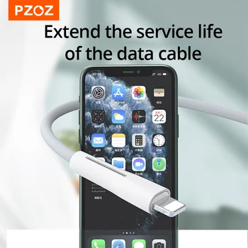 PZOZ USB C Kabelio Protector, iPhone, 12 Mini Pro 11 XS Max Laidas Vijurkas Apsaugos Laido Taupymo Originalus iPhone C Tipo Kabelis
