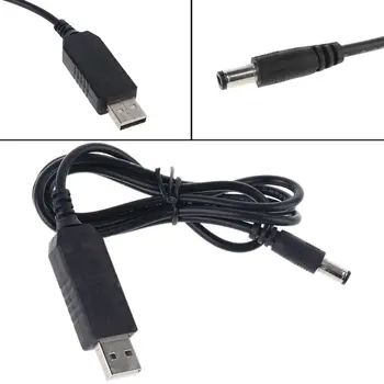 QC 3.0 USB 5V-12V Reguliuojamas Įtampos Žingsnis Iki 5.5x2.1mm Kabelio Galia Padidinti tiekimo Linija WiFi Router LED Juostelė 12V Prietaisas
