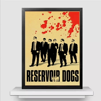Quentin Tarantino serijos filmo plakatas Reservoir Dogs kraftpopieris aukštos kokybės spausdinimo namų dekoro retro plakato namų/baras