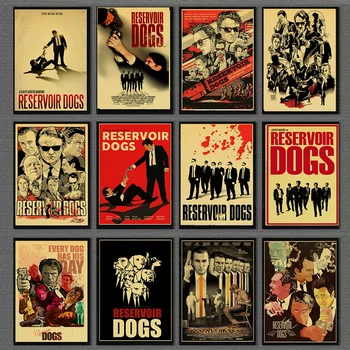 Quentin Tarantino serijos filmo plakatas Reservoir Dogs kraftpopieris aukštos kokybės spausdinimo namų dekoro retro plakato namų/baras
