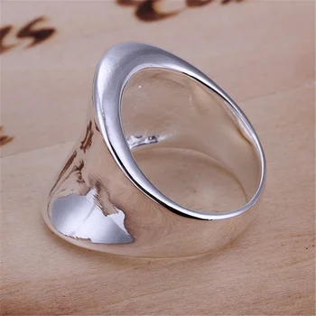R52 Kalėdų dovana nemokamas pristatymas didmeninės Mados Nykščio sklandžiai sidabro spalvos žiedas aukštos kokybės mados klasikinis Papuošalai