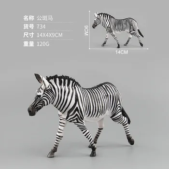 Rankų darbo Afrikos laukinių gyvūnų modeliavimas žaislas švytuoklės antilopių zebra surinkimo bison gyvūnų modelio papuošalus