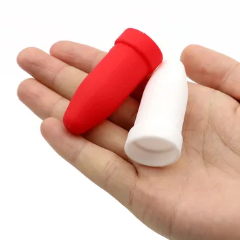 Raudona / Balta Silikono minkšta elastinga Difuzorius Galvos Skersmuo 20mm 24mm AA 18650 led Žibintuvėlį, fakelą mažas flash šviesos lempos