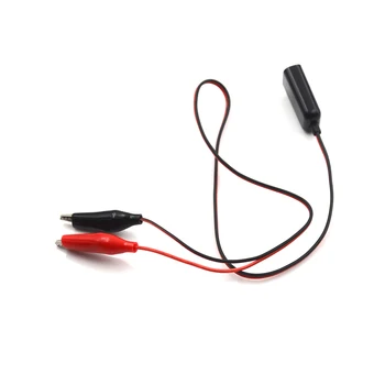 Raudona Ir Juoda 50cm Vielos Aligatorius Bandymo Įrašus pakaba USB Female Jungtis Maitinimo Adapteris Tiekimo