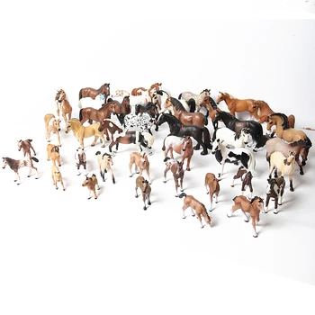 Realistinis Arklys Kolekcines, Lmsa Figūrėlės Nustatyti, Gyvulių Arklys gyvūnų modelio Veiksmų Skaičius, Tortas Toppers Dovanų Paketą vaikų žaislas