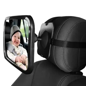 Reguliuojama Kūdikio Automobilių Veidrodėliai, Automobilių Galinės Sėdynės Saugos Peržiūrėti Galiniai Apylinkės Susiduria Automobilio Salono Kūdikių Vaikams Stebėti Atvirkštinį Saugos Sėdynės Veidrodis