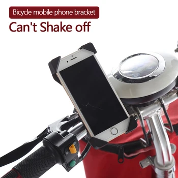 Reguliuojamas Telefono Laikiklį, Pritvirtinkite Motociklas Dviratis Kalnų Keliais Dviračio Rankenos Universalus Mobiliojo Telefono Laikiklis 360 Laipsnių Rotatingin