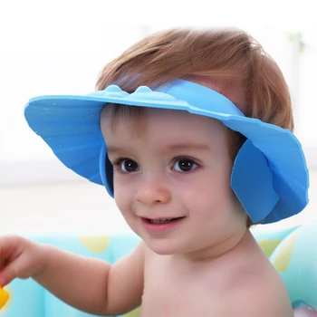 Reguliuojami Vaikiški Šampūnai Cap Baby Saugos Plauti Plaukų, Ausų Shield Kepurės Minkšta Vaikų, Vonia, Dušas, Akių, Ausų Apsaugos Kepurės Maudyklų Priežiūra