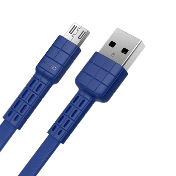Remax USB Duomenų Kabelis Plokščias Metalo Įkrovimo Kabelis 2.4 Patvarus, Greitas Įkroviklis Laidas xiaomi 