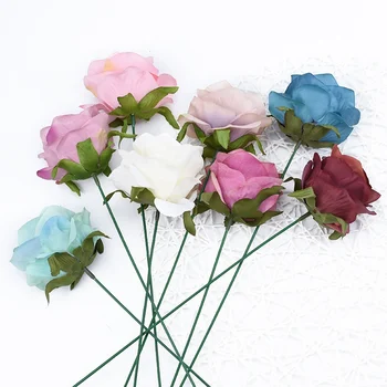 Retro Dirbtinių augalų, dekoratyvinių gėlių Arka sienų vainikai vestuviniai aksesuarai patvirtinimo namų vestuvių dekoro pigūs šilko rožės