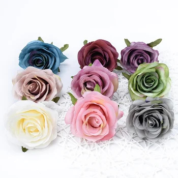 Retro Dirbtinių augalų, dekoratyvinių gėlių Arka sienų vainikai vestuviniai aksesuarai patvirtinimo namų vestuvių dekoro pigūs šilko rožės