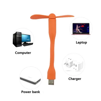 RETROMAX Nešiojamas Lankstus Mini USB Ventiliatorius, Mažas Energijos Bendable Nuimamas Mobiliųjų Galia/PC/Laptop/OTG/Įkroviklio