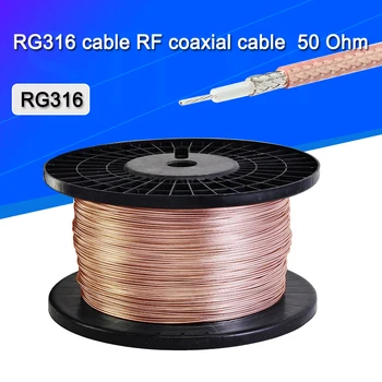 RG316 RF kabelis koaksialinis kabelis 2,5 mm 50 Omų Mažo Nuostolio fiksavimo jungtis greitas pristatymas