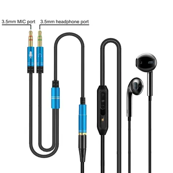 Robotsky 3,5 mm Lizdą Smartfon Headphone Splitter cable 1 Moterų ir 2 Vyrų Stereo Audio Y Splitter Cable
