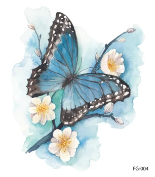 Rocooart FG Serija Laikina Tatuiruotė Lipdukas Body Art Butterfly Undinė Vienaragis povas Vandens Perdavimo Netikrą Tatuiruotę Lipdukas Taty