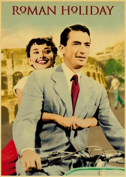 Romos Atostogų Audrey Hepburn derliaus plakatus Spausdina Sienų Tapybos aukštos Kokybės Dekoro Plakatas Sienų Tapybos Namų Puošybai