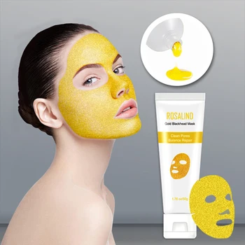 ROSALIND Kaukė veidui 24K Aukso Kolageno Blackhead Valiklis Anti-Senėjimo Sumažinti Porų Spuogai Randų Odos Priežiūros Kosmetikos Veido Kaukės
