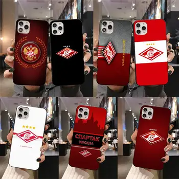 Rusijos Spartak maskva futbolo Telefono dėklas skirtas iphone 12 pro max 11 pro XS MAX 8 7 6 6S Plus X 5S SE 2020 XR atveju