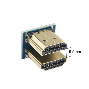 S ROBOTAS 1080P HDMI Micro HDMI Konverteris Vyrų Vyrų Adapteris Aviečių Pi 3/4 HDMI LCD Jutiklinis Ekranas RPI131