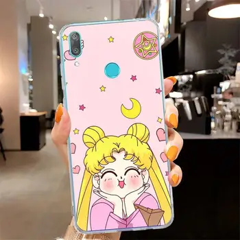 Sailor Moon Mielas Atveju, Huawei Y9 Premjero Y9s Y7 Y5 Y6 2019 Nova 5T 7 SE 5G 5 Mate 20 Pro 10 Lite TPU Telefono Coque