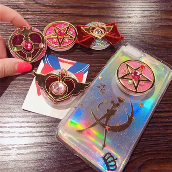 Sailor Moon Mobiliųjų Telefonų Dėklai Cosplay Rekvizitai Tingus Žmonės Stovi Animacinių Filmų Anime Rožinė Cardcaptor Sakura Sagtį, Žiedą