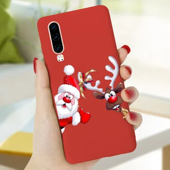 Saldainiai Kalėdų Atveju, Huawei P20 Lite 30 P10 P8 P9 Mate 20 Lite Pro 2017 P smart Plus Y5 Y6 Premjero 2019 Nova 3i Padengti