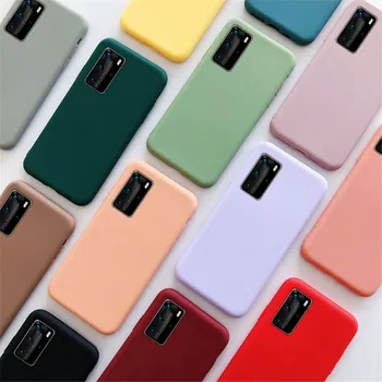 Saldainiai spalvos silikoninis telefono dėklas, skirtas kolega realme 5i c3 6i 6 5 x50 pro rasti x2 pro lite matinis minkštos tpu padengti atvejais