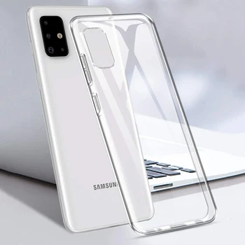 Samsung Galaxy A51 5G Atveju Slim Minkštos Permatomos Aukštos Aišku, TPU Telefono Dėklai Galaxy A31 A71 5G A11 A70E X Cover Pro