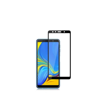 Samsung Galaxy A7 2018 Stiklo Screen Protector, Pilnas Draudimas Šarvai Grūdintas Stiklas Už 