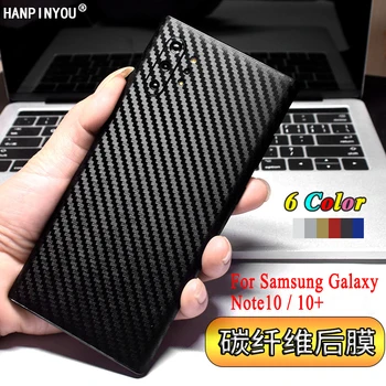 Samsung Galaxy Note20 Note10 S20 Ultra S10 S10e S8 S9 Plus Note9 Naujas Galinis Dangtelis Atgal Decal Odos 3D Anglies Pluošto Lipdukas Filmas