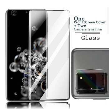 Samsung Galaxy S20 Ultra S 20 Plus Note20 20 Pastaba Ultra Grūdintas Stiklas Screen Protector & 2vnt Fotoaparato objektyvo Stiklo Plėvelė/SET