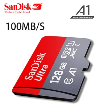 Sandisk Micro SD kortelės Class10 16gb 32gb 64gb 128gb 90Mb/s Original TF kortelė atminties kortelę 200GB 256 GB flash atminties kortelė