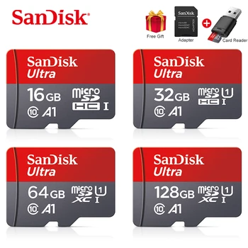 Sandisk Ultra Micro SD 128 GB 32GB 64GB 256 GB 16G 400GB Micro SD Kortelė SD/TF Flash Kortelės Atminties Kortelė 32 64 128 gb 
