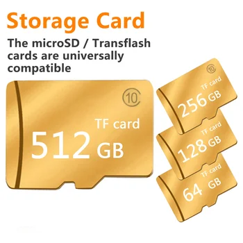 SD Kortelės Atminties Kortelę 64GB Aukso Micro SD Neutralus Didelės Spartos skaityti 80mb SDHC Kortelių Skaitytuvas Atminties Kortelės Dangtelį Adapteriai