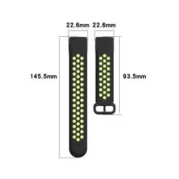 SDual-spalvos Silikono Dirželis Fitbit Mokestis 4/3 SE Smart Watch Band Smart Apyrankę Fitbit Charge4/3 Apyrankės Moterims, Vyrams