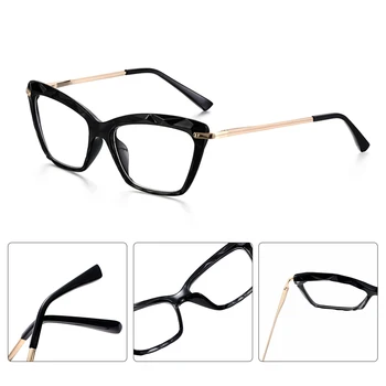 Senovinių Moterų Akinių Rėmelis, Cat Eye Akiniai gafas Rėmo Briaunotas Krištolo Eyeglasse Gali Būti Įrengta Trumparegystė Akinius okular