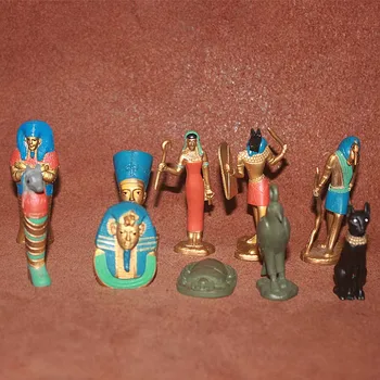 Senovės Egipto Miniatiūriniai Priedai Mitas Karalienė, Faraono Tutankhamen Mumija Anubi Deivė Isis Veiksmų Skaičius, Statulėlės Modelis Žaislai