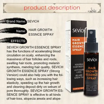 Sevich 30ml Hebal Esmė Greitą Plaukų Augimą Spray Plaukų Slinkimas Gydymo Padėti plaukų Augimo Plaukų Priežiūra