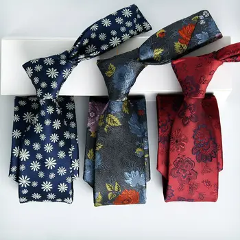 SHENNAIWEI 7cm vyrų kaklaraištis dovanos žakardo Dryžuotas necktie Vestuvių dovana vaikinui, vyrai