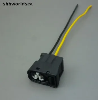 Shhworldsea 1pcs 2 pin būdas automobilį auto moterų vandeniui 2pin kištukas automobilių elektros jungtis 7283-8226-30 90980-11246